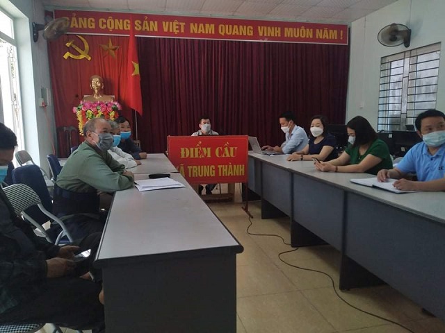 Ủy ban Mặt trận tổ quốc Việt Nam xã Trung Thành dự hội nghị trực tuyến sơ kết công tác quý I năm 2022